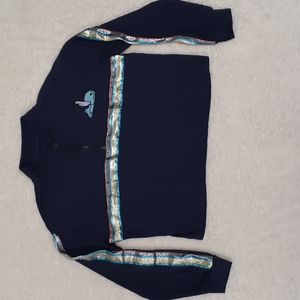 Disney Kids Girls Lilo and Stich Navy Blue Sweatshirt Size Large